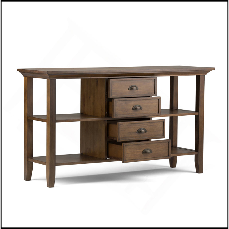 Redmond - Console de canapé - Brun rustique naturel vieilli