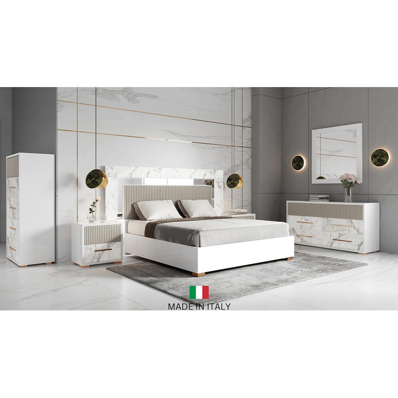 Crystin Bedroom 5 Piece Set, Queen