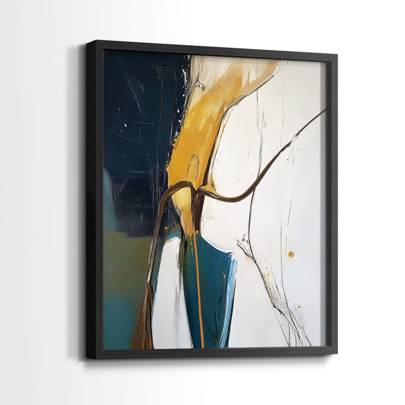 "ABSTRACT Series DCxxviii" par J Paul, Noir, noir, noir, noir, H 15 po x l 12 po