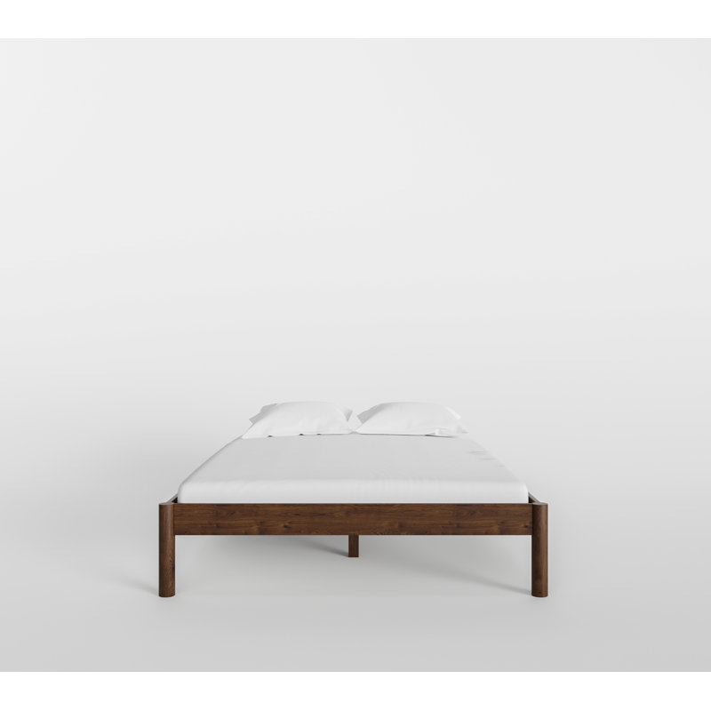 Ardin Solid Wood Bed Frame, Walnut, King