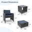 Ensemble de mobilier d'extérieur en osier pour espaces relaxants et élégants-216884203