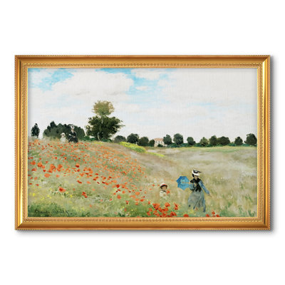 Le champ de coquelicots près d'Argenteuil (Les Coquelicots), 1873 - Claude Monet - Toile encadrée sur mesure