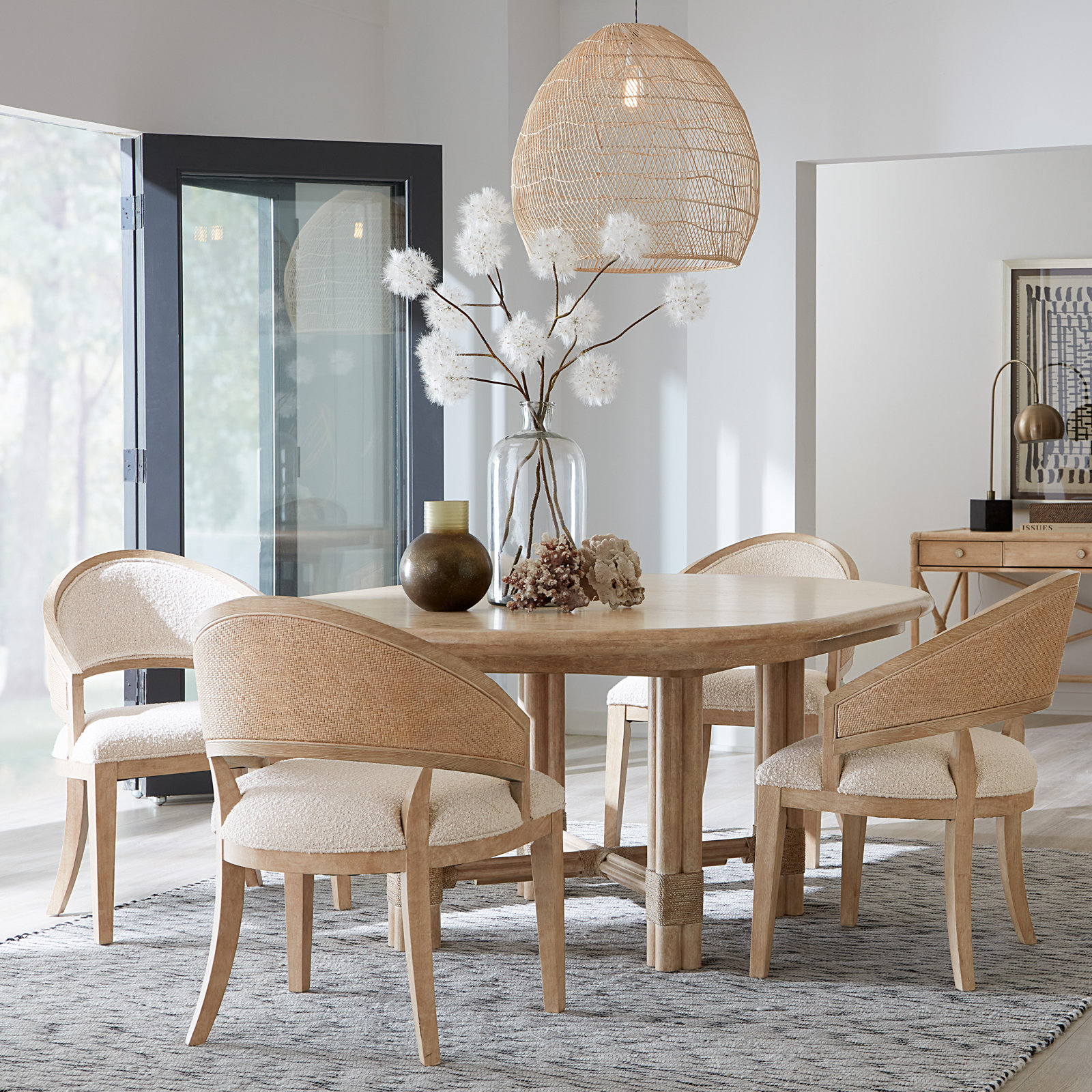 Retreat 54" Extendable Dining Table, Dune