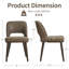 Chaise de salle à manger rembourrée Mason-783192099-783192102