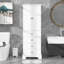 Armoire de rangement avec 2 portes et 4 tiroirs, tablettes réglables-1615561367