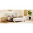 Velvet Bed with Round Wooden Legs-376806554-376806532