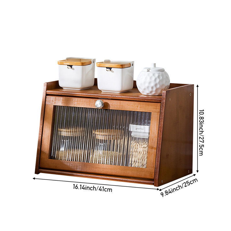 Freestanding Bamboo Spice Rack