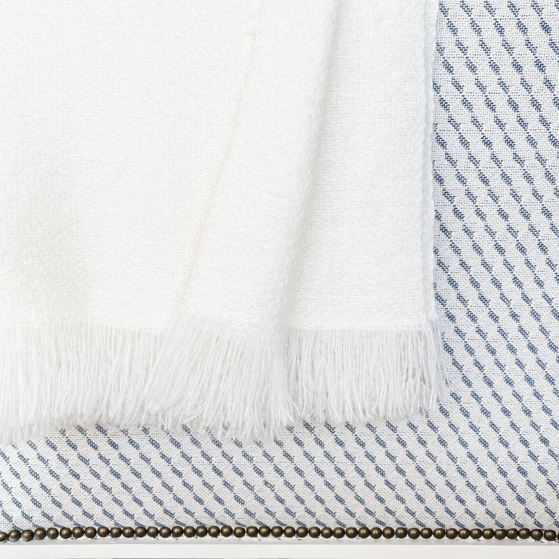 Hand Woven Blanket, Cream