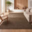 Tapis brun en jute tissé Griffin-137089592