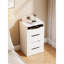 Coiffeuse blanche avec rangement interne, miroir rabattable, miroir de bureau de décoration de chambre à coucher et 3 tiroirs, coiffeuse élégante