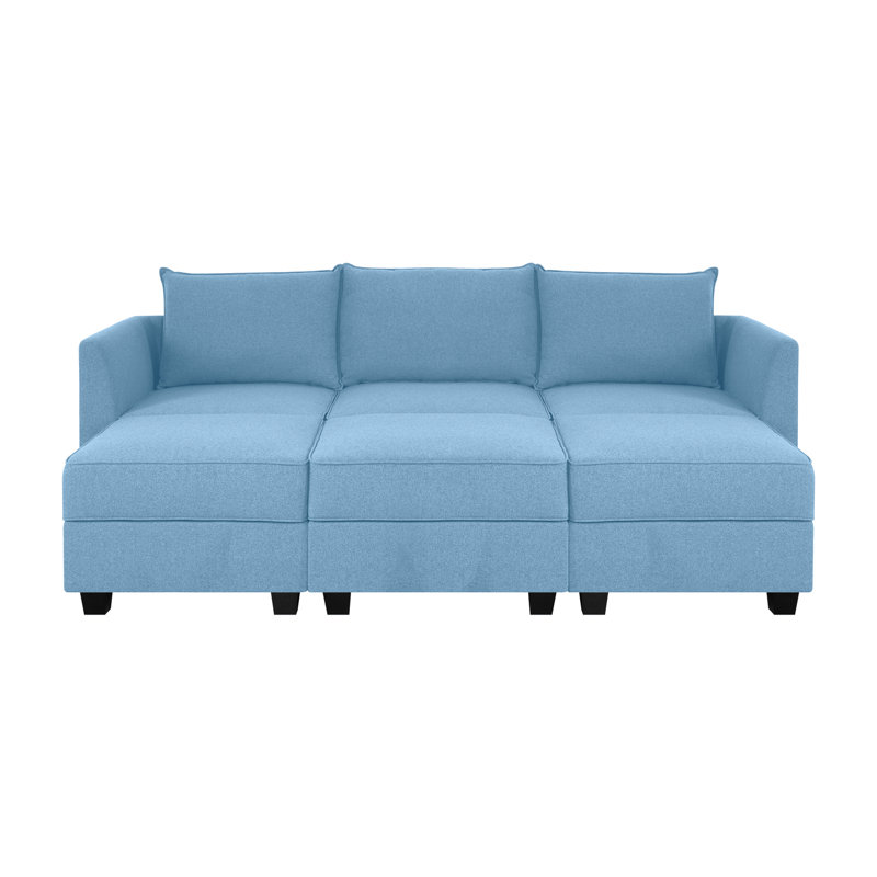 Cliffton Sofa with Triple Ottoman Living Room Set