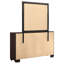 Commode 6 tiroirs foncé cacao foncé avec chocolat foncé Elegance