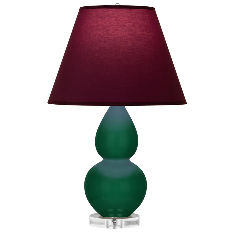 Petite lampe d'appoint à double gourde, Prune / lavande, Jungle