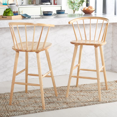 Set of 2 Sheffield Solid Wood Stools