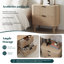 57cm Wide Bedside Table Wood Nightstand 2-drawers-138409956