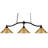 Beecroft 3 - Light Bronze/Satin Gold Pool Table Lights Pendant