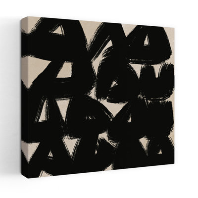 Bold Abstract Strokes Abstract Contemporary Wall Art Print