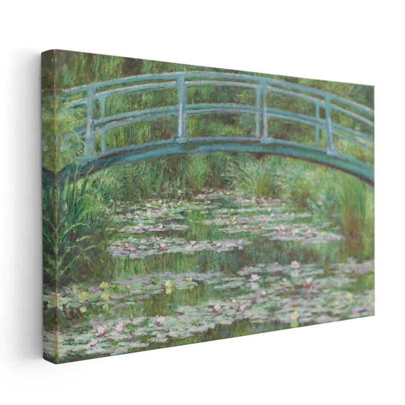 La Passerelle japonaise, 1899 - reproduction d'art sur toile, H 24 po x l 36 po