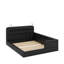 Grand lit plateforme tapissier avec 2 lampes de lecture-568052809