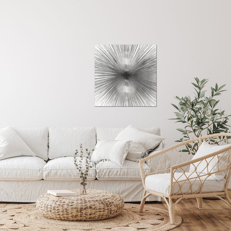 «Radiant» par Abby Young, impression sans cadre, H 24 po x l 24 po x P 0,25 po, Argent