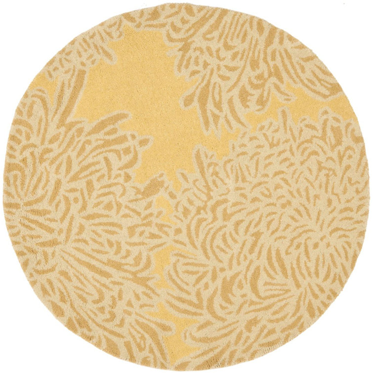 Coreatha Hand-Tufted Wool Beige Area Rug