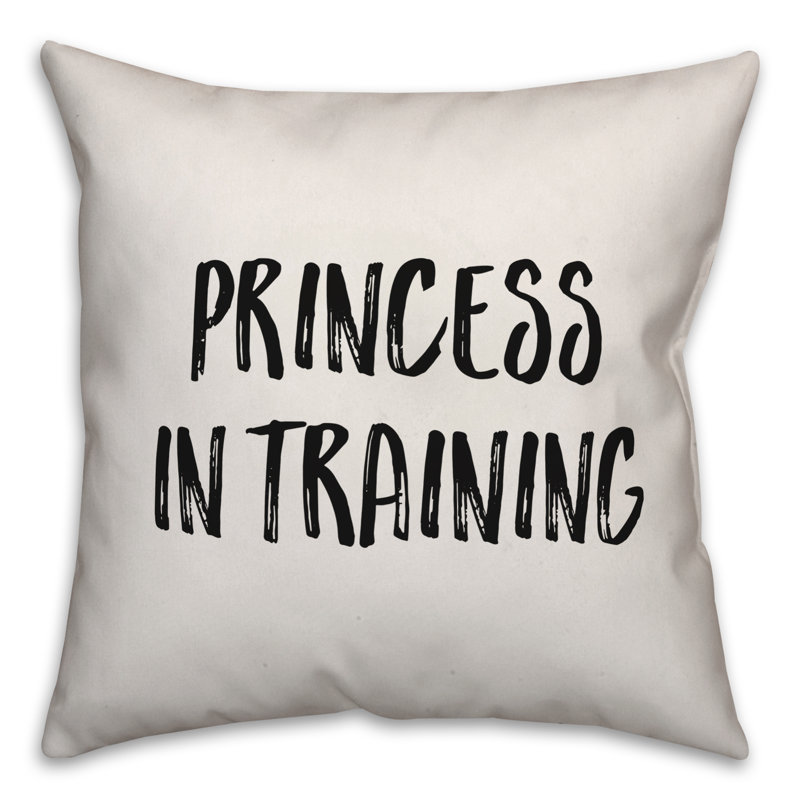 Coussin Princesse en formation, 16 po x 1 po