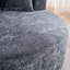 Fauteuil d'appoint rond, fauteuil demi-tonneau pivotant sur chenille 360-1399635857