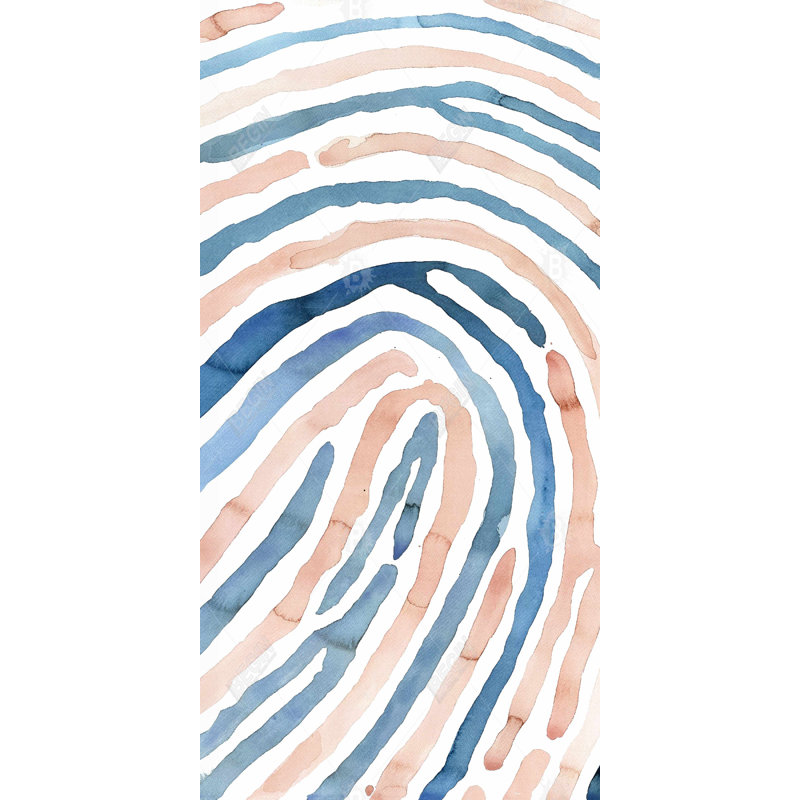 Fingerprint - 15.75"x31.50" Desk mat