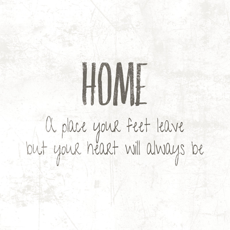 Home And Heart - Wrapped Canvas Print, 51cm H x 51cm W x 3.8cm D