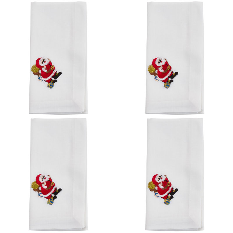 Worsham Collection Polyester Embroidered Square Napkin