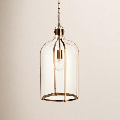 Kilgo Single Light Glass Plug-in Pendant