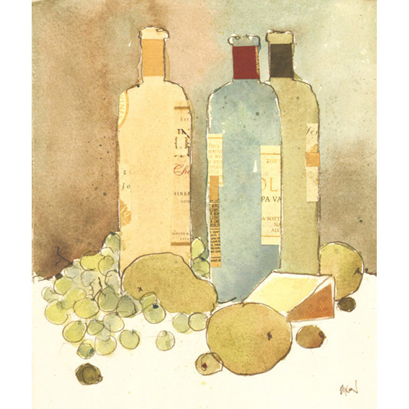 Wine Pairings II, 18" H x 15" W