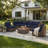 Outdoor Cushions 5” Replacement Patio Cushions For 6-Seat Sectional Sets (Cushions Only)-1865533090