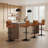 Swivel Upholstered Adjustable Height Counter Stool-88710706