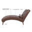 Chaise longue rembourrée