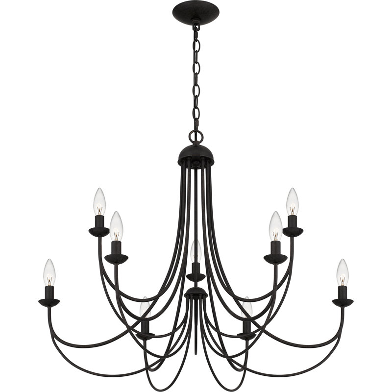 Lustre en bronze impérial 9 lumières Everli