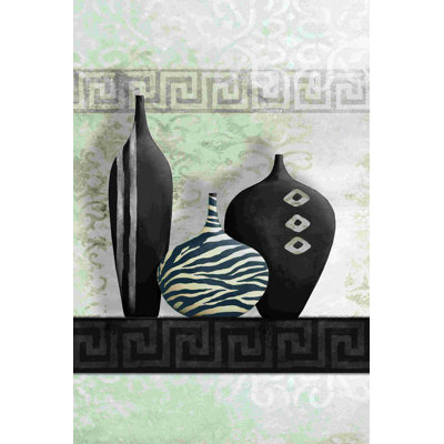 «Grey Blue Pots», impression sur toile tendue