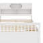 Structure de lit plateforme avec bibliothèques et tablettes de rangement, tiroirs-1880397859