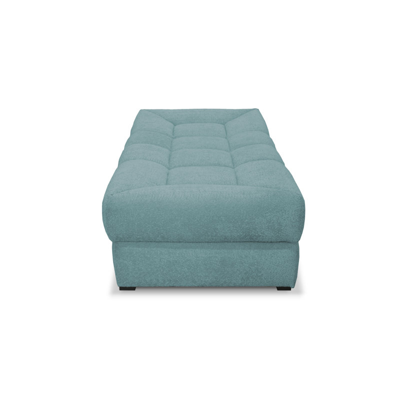 Upholstered Chaise Lounge, Teal