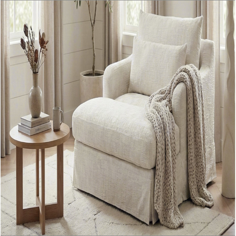 Canapé-lit en chenille, canapé Cama de 59,5 pouces, canapé-lit, canapé causeuse, canapé décontracté avec surface texturée et deux coussins, convient au salon