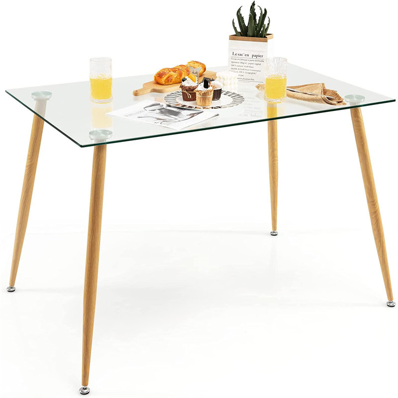Weinert Glass Top Dining Table