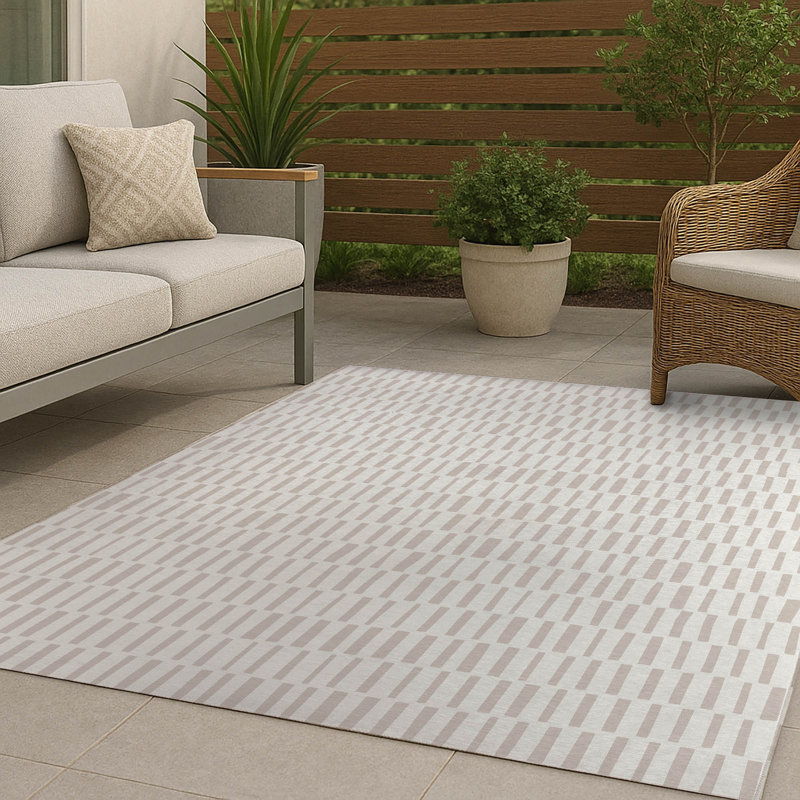 Flat Attack Non-Slip Outdoor Rug, Rectangle 3' x 5'