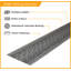 Angie Grey Hallway Runner Rug – Hardwearing, Non-Slip & Durable Carpet for Hall, Kitchen & Corridor-40865803