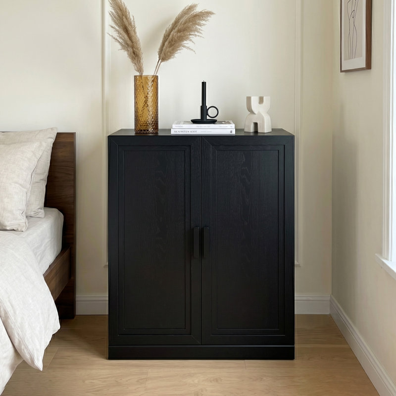 Armoire de rangement Gershwin, H 41 po x l 31 po x P 16 po, Noir