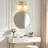 2-Light Dimmable Vanity Light with Glass Shades-302283387
