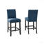 Fabric Counter Height Stools with Nailhead Trim-1063010560