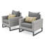 Fauteuil club d'extérieur 2 pièces Identik Sunbrella-100524669-100524678