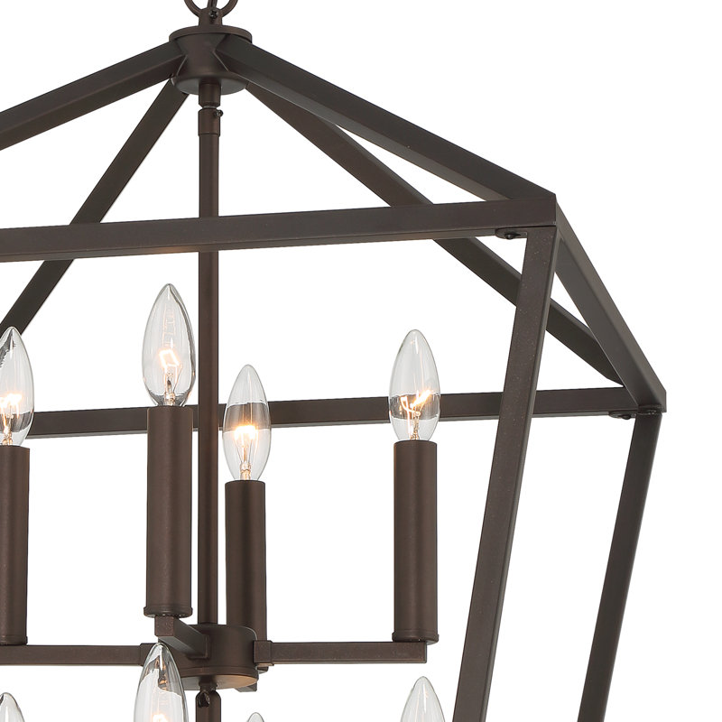Marleah 8 - Light Lantern Geometric Chandelier