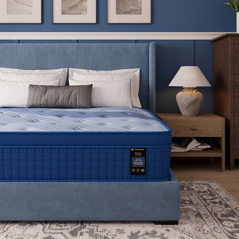  Matelas hybride mi-ferme 12 po EGOHome, Simple extra long, 12"