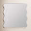 Renette Wavy Solid Wood Beveled Mirror
